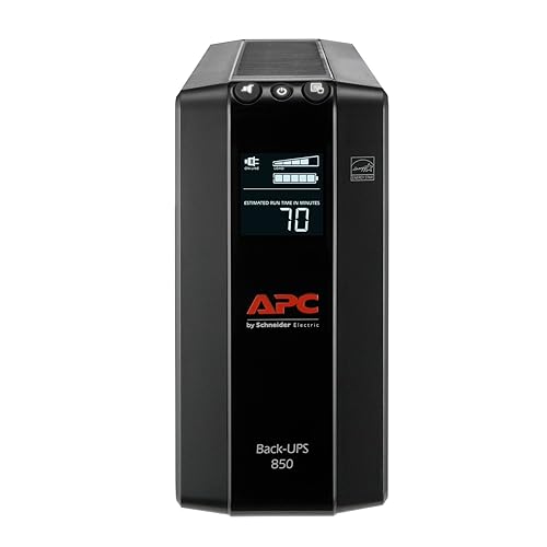 APC Battery Backup Surge Protector, BX850M Backup Battery Power Supply, AVR, Dataline Protection 850VA Battery Backup