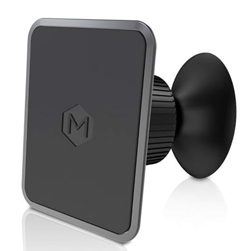 Mighty Mount Car Mount - Magnetic Car Mount with Ultra Strong Magnets - 3M Adhesive Dashboard Neodymium Magnet Phone Mount, Phone Holder Compatible with iPhone and Android Dashboard Mount