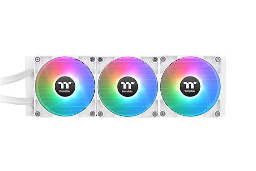 Thermaltake TH360 V2 ARGB Sync/AlO Liquid Cooler/Fan 120mm*3/PWM 500~2000 RPM/Mirror Waterblock/MB ARGB Sync Control/White, CL-W365-PL12SW-A