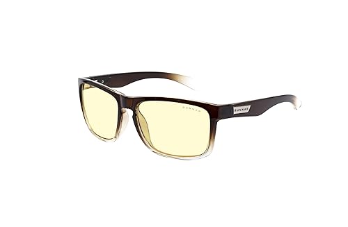 GUNNAR - Premium Premium Gaming and Computer Glasses - Blocks 65% - 98% Blue Light - Intercept Blue Light Blocking-intercept Latte/Fade