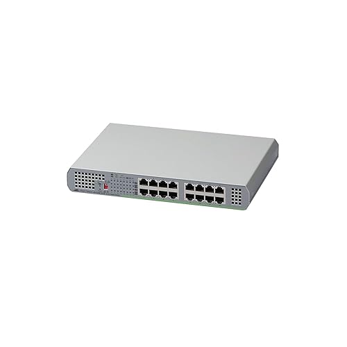 ALLIED TELESIS AT-GS910/16-10 Switch - 16 Ports - Unmanaged, Gray