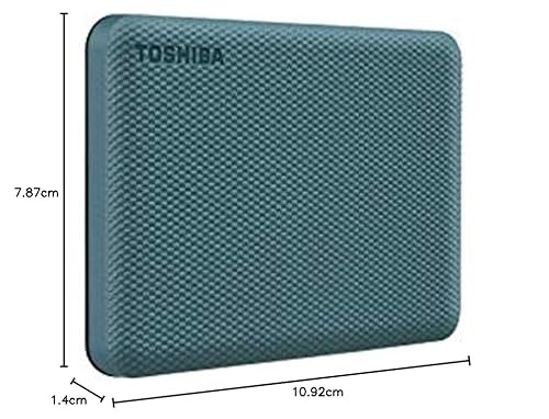 Toshiba Canvio Advance 2TB Portable External Hard Drive USB 3.0, Green - HDTCA20XG3AA Backup 2.0 Green 2TB