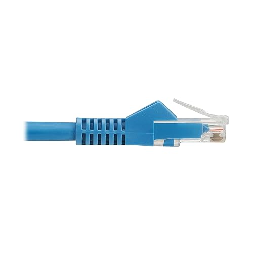 Tripp Lite Cat6 RJ45 PoE Gigabit Ethernet Cable, 3.3 Feet / 1 Meter, Flame-Resistant LSZH Jacket, Blue, Snagless, Power Over Ethernet, Male-to-Male, Patch LAN Cord, (N201L-01M-BL)