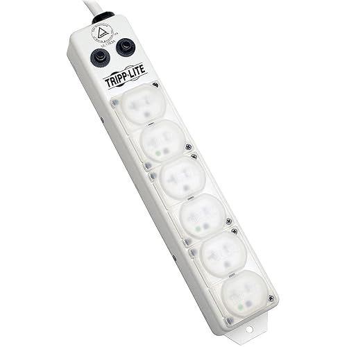 Tripp Lite Medical-Grade Power Strip, 6 20A Hospital-Grade Outlets, 7' Cord, UL 1363A (PS607HG20AOEM)