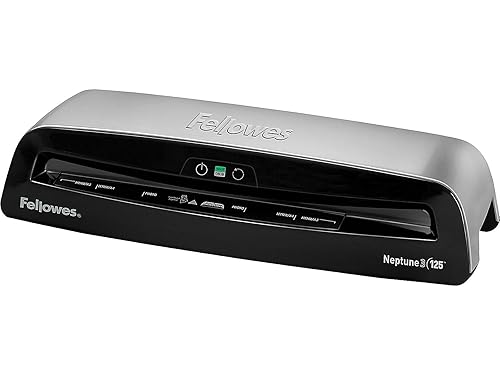 Fellowes Neptune3 Advanced 4-Roller Laminator -7 mil Lamination Thickness, Silver, Black, 4.6 x 20 x 5.5, 5721401