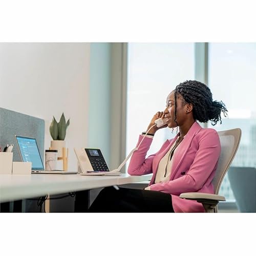 Poly Edge E220 IP Phone - Corded - Corded - Bluetooth - Desktop, Wall Mountable - Black - VoIP - 2 x Network (RJ-45) - PoE Ports