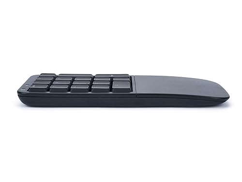 KINESIS Mechanical Keypad LP Numeric 10-Key for Mac & PC | Wired & Wireless Mode | Quiet Linear Mechanical Switches | Programmable | Ergonomic Palm Support | Backlit
