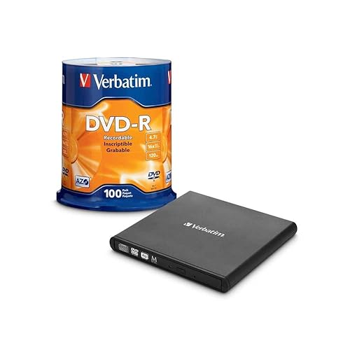 Verbatim External Slimline CD/DVD Writer Black