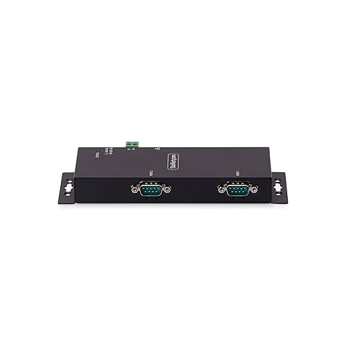 StarTech.com 2-Port Serial to Ethernet Adapter, IP Serial Device Server for Remote RS232 Devices, Wall/DIN Rail, LAN to DB9