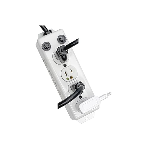 Tripp Lite PS-410-HGOEMCC Power Strip Medical 4 Outlet UL1363A 3-Feet-10-Feet Coiled Cord