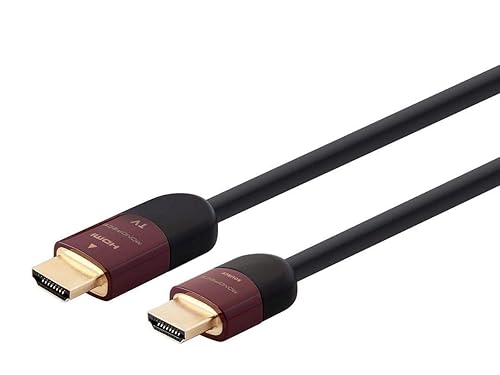 Monoprice High Speed HDMI Cable - 50 Feet - Black, Active, 4K @ 60Hz, 18Gbps, 24AWG, YUV 4:2:0, CL2 - Cabernet Ultra Series