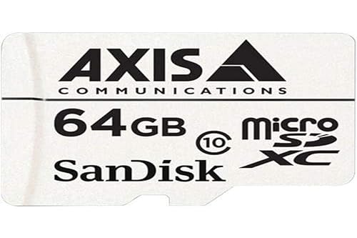 Axis 5801-951 Surveillance Flash Memory Card 64 GB MicroSDXC, White
