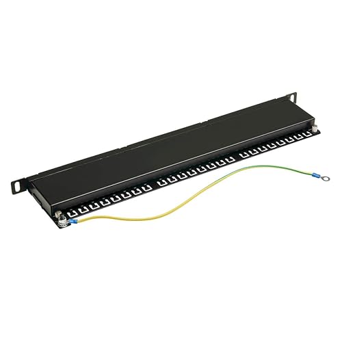 TRIPP LITE Cat6a Patch Panel 24-Port High-Density Shielded Dual IDC 0.5URM (N252A-024-HUSHK)
