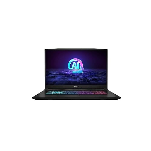 MSI Katana A17 AI B8VG-895US 17.3 Full HD 144Hz Gaming Laptop, AMD Ryzen 9 8945HS 4GHz, 32GB RAM, 1TB SSD, NVIDIA GeForce RTX 4060 8GB, Windows 11 Pro, Black