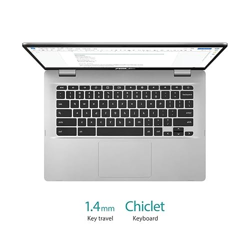 ASUS ChromeBook/SILVER/14.0 FHD non-Touch/N4020/4GB/Intel UMA/64GB/Chrome Music