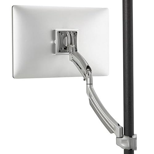 Milestone K1 Pole Mount Single Display 2l Arm Silver
