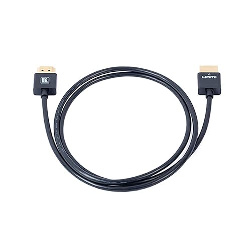 Ultra-Slim High-Speed Flexible Hdmi (M) to Hdmi (M) Cable with Ethernet: Black