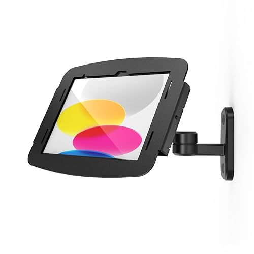 Compulocks Space Enclosure Swing Wall Mount Compatible with iPad 10.9 10th Gen Black