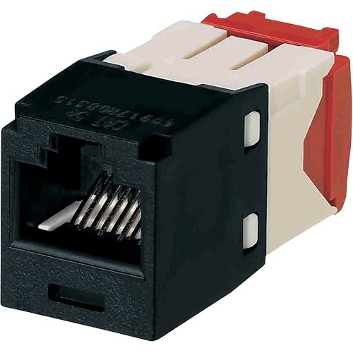 Panduit MINI-COM TX-5e - Modular insert - black - 1 port