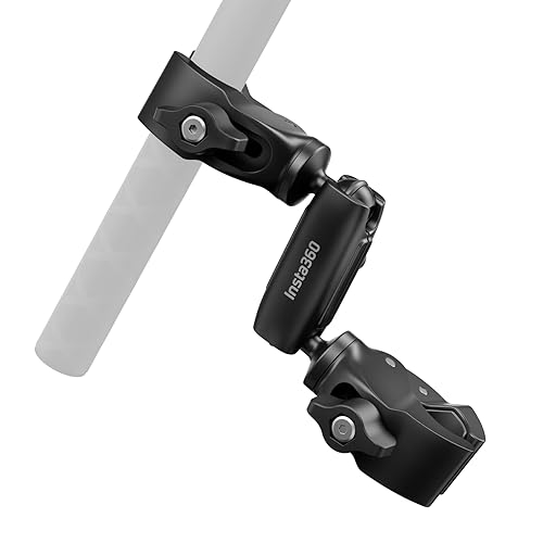 Insta360 Motorcycle Camera Mount, Handlebar Mount, 1/4-20 Thread, Metal or Hard Plastic