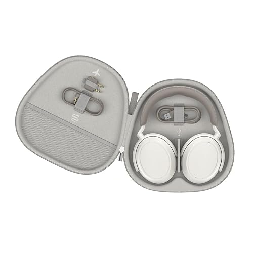 SENNHEISER Momentum 4 Wireless Headphones - Bluetooth Headset for Crystal-Clear Calls with Adaptive Noise Cancellation, 60h Battery Life, Customizable Sound and Lightweight Folding Design, White