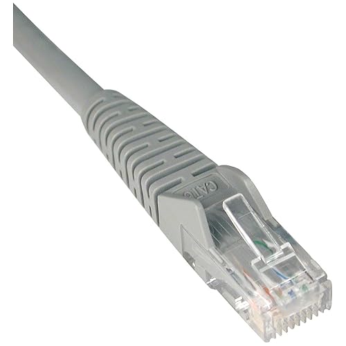 Tripp Lite N201-050-GY-P 50 Feet Cat6 Gigabit Plenum Snagless Patch Cable (Gray) 50 ft.