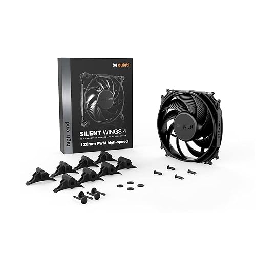 be quiet! Silent Wings 4 120mm PWM High Speed 2500 RPM Premium Low Noise Cooling Fan | 4-Pin | BL094