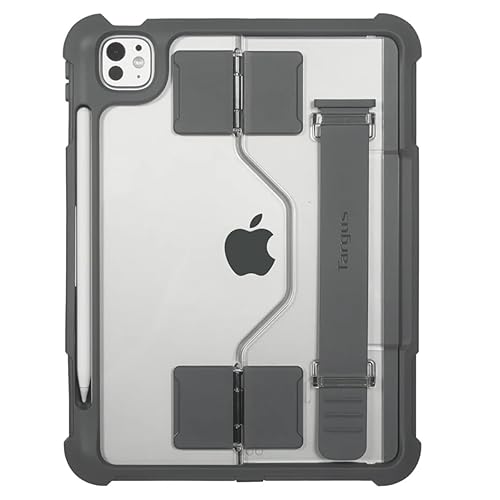 Targus SafePort Rugged Max Case for iPad Pro 11-inch (M4) – MIL-STD Drop Tested, Screen Protector, Kickstand, Hand Strap, Stylus Holder, Dust & Fluid Resistant - THD966GL