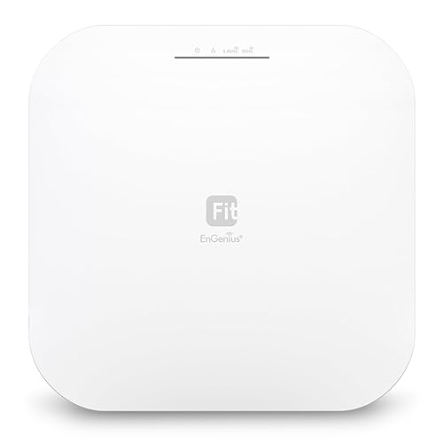 EnGenius Fit Wireless Access Point (EWS276-FIT) | True Wi-Fi 6 Dual Band AX3600 | Cloud & App & OnPrem Control Options | WPA3, MU-MIMO, Mesh & Seamless Roaming | Power Adapter Not Included