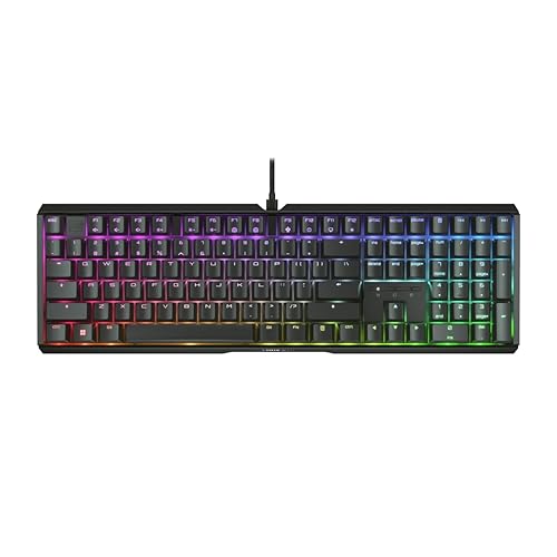 CHERRY XTRFY MX 3.1 Mechanical Wired Gaming Keyboard | New MX2A Switches (Black, MX2A Silent Red)