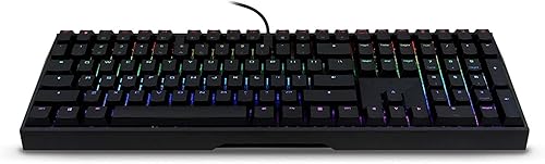 Cherry MX Board 3.0 S Wired Gamer Mechanical Keyboard with Aluminum Housing - MX Red Switches (Slight Clicky) for Gaming and Office - Customizable RGB Backlighting - Full Size - Black Black W/Red Switch