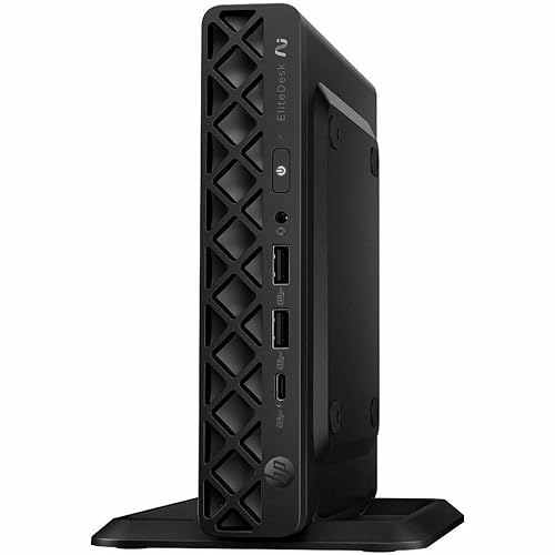 HP EliteDesk 8 G1a Desktop Computer - AMD Ryzen AI 7 350-64 GB - 1 TB SSD - Mini PC - Jack Black - AMD Chip - Windows 11 Pro - AMD Radeon 860M Graphics DDR5 SDRAM - English Keyboard - IEEE 802.11be