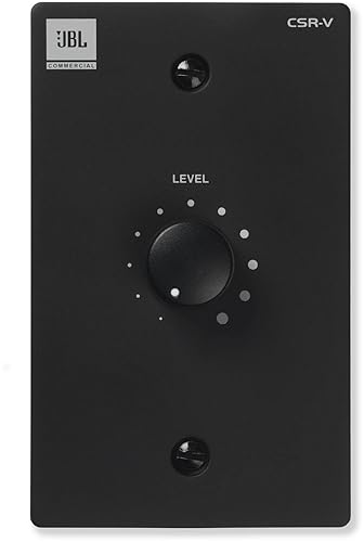 JBL Professional CSR-V-BLK Wall Controller with Volume Control for use with CSM-21, CSM-32, All CSMA, Black Black Universal Volume