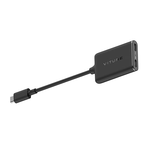 VITURE USB- C XR Charging Adapter for USB-C iPhone, Enabling Multi-Screen, Enhanced 3DoF, Spatial 3D, VR Video Features, Fits iPhone 16/15, Charge and Play for Other Devices