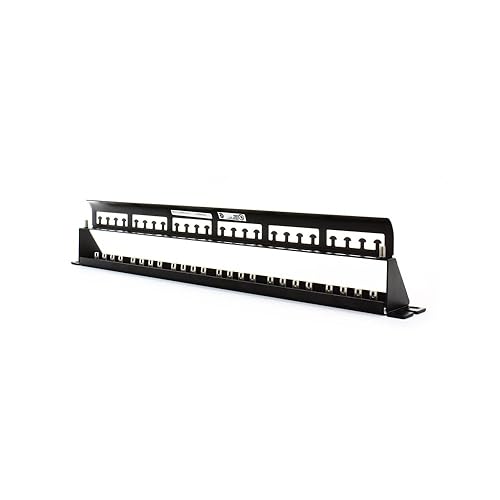 Panduit CP24WSBLY 24-Port Flat Patch Panel, Black