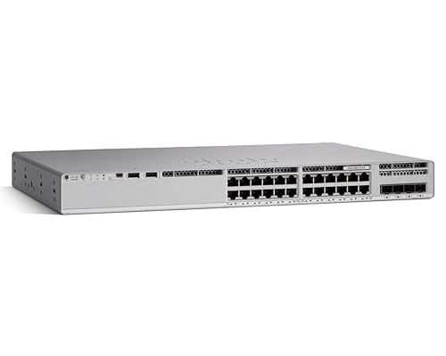 Cisco Catalyst 9200 C9200L-24T-4G Layer 3 Switch - 24 X Gigabit Ethernet Network, 4 X Gigabit Ethernet Uplink - Manageable - Twisted Pair, Optical Fiber - Modular - 3 Layer Supported