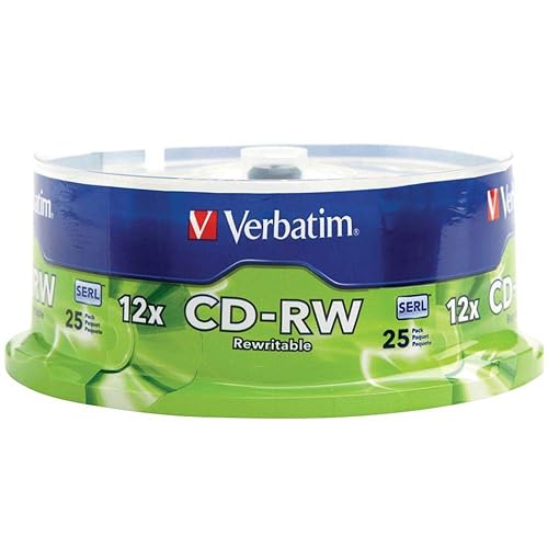 Verbatim CD-RW 12x 700 MB/80 Minute Disc 25-Pack Spindle