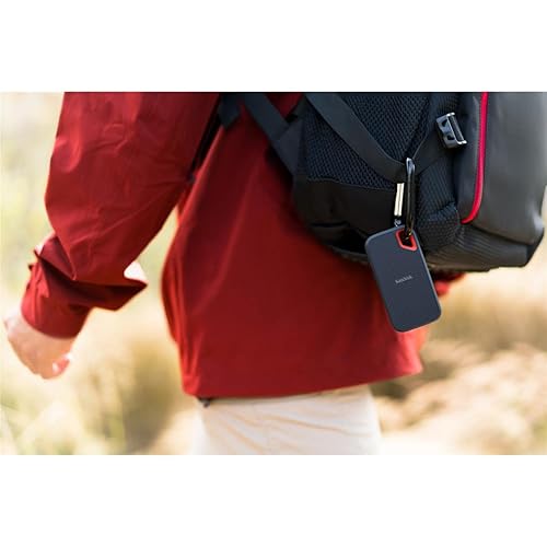 SanDisk 1TB Extreme PRO Portable SSD - Up to 2000MB/s - USB-C, USB 3.2 Gen 2x2, IP65 Water and Dust Resistance, Updated Firmware - External Solid State Drive - SDSSDE81-1T00-G25 1TB New Generation