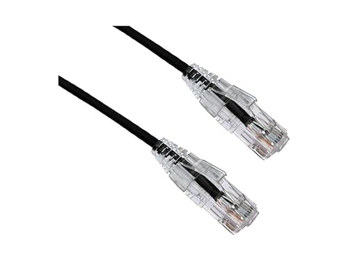 Axiom Bendnflex Ultra-Thin - Patch Cable - RJ-45 (M) to RJ-45 (M) - 1 ft - Utp - Cat 6 - Snagless - Black
