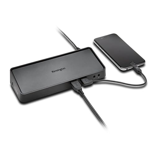 Kensington SD3650 Universal USB 3.0 Mountable Docking Station, Black (K33997WW) USB-A Docking Station Docking Station