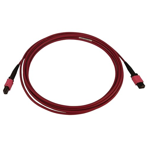 Tripp Lite Multimode Fiber Patch Cable, 50/125 OM4 MPO to MPO (F/F), 12 Fiber, Magenta, LSZH Jacket, 3 Meters / 9.8 Feet, Lifetime Limited Manufacturer's Warranty (N845B-03M-12-MG)