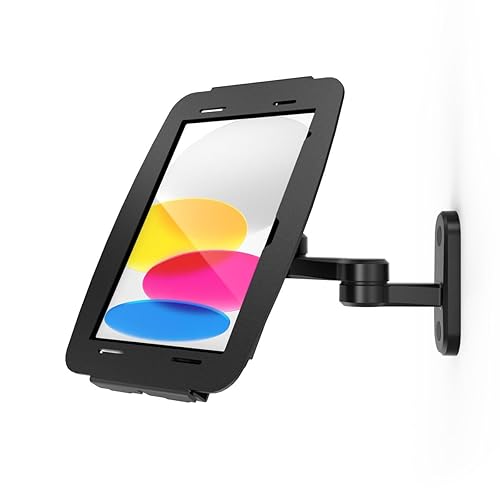 Compulocks Space Enclosure Swing Wall Mount Compatible with iPad 10.9 10th Gen Black