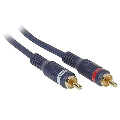 C2G 13034 Velocity RCA Stereo Audio Cable, Blue (12 Feet, 3.65 Meters) 12ft