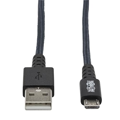 Tripp Lite Heavy Duty USB-A to USB Micro-B Charging Sync Cable Androids 3ft (U050-003-GY-MAX)