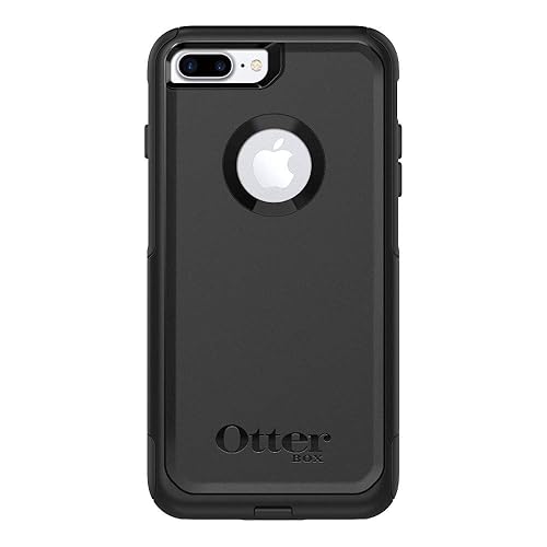 OtterBox iPhone 8 PLUS & iPhone 7 PLUS (ONLY) Commuter Series Case - BLACK, Slim & Tough, Pocket-Friendly, with Port Protection Case BLACK Standard Packaging