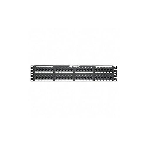 Panduit DP48688TGY Category-6 48-Port Flat Punchdown Patch Panel 2 RU Black