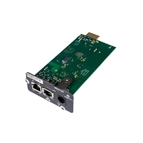 Vertiv Liebert IntelliSlot RDU120 - Network Card, Remote Monitoring Adapter, RS-485, USB Port, UL2900-1 Cybersecurity Certified, 1Gb Ethernet, Web Access, Data via SNMP, Modbus, BACNet (RDU120)