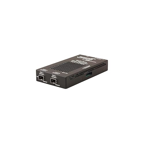 Transition Networks Protocol Independent Fiber to Fiber Repeat, Media Converter, SFP+ (S4110-4848-NA)