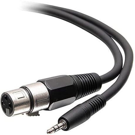 C2G 6ft 3.5mm TRS 3 Position Balanced to XLR Cable - M/F - 6 ft Mini-phone/XLR Audio Cable for Audio Device, Tablet, Notebook, Recorder, Amplifier, Speaker, Microphone, Console - First End: 1 x Mini-p