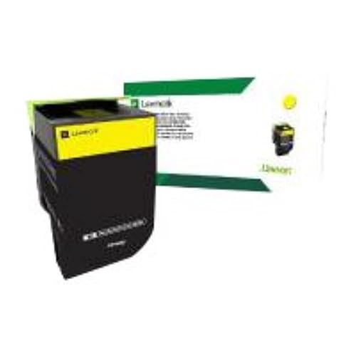 Lexmark Standard Yield Yellow Return Program Toner Cartridge for US Government, 2000 Yield (80C0SYG)